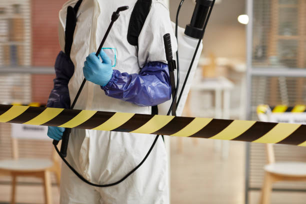 Professional Sewage Cleanup technician working in Parsippany, NJ